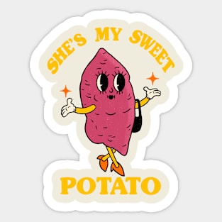 She's my sweet potato Sticker